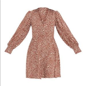 Brown PLT BNWT spot dress sz US 8